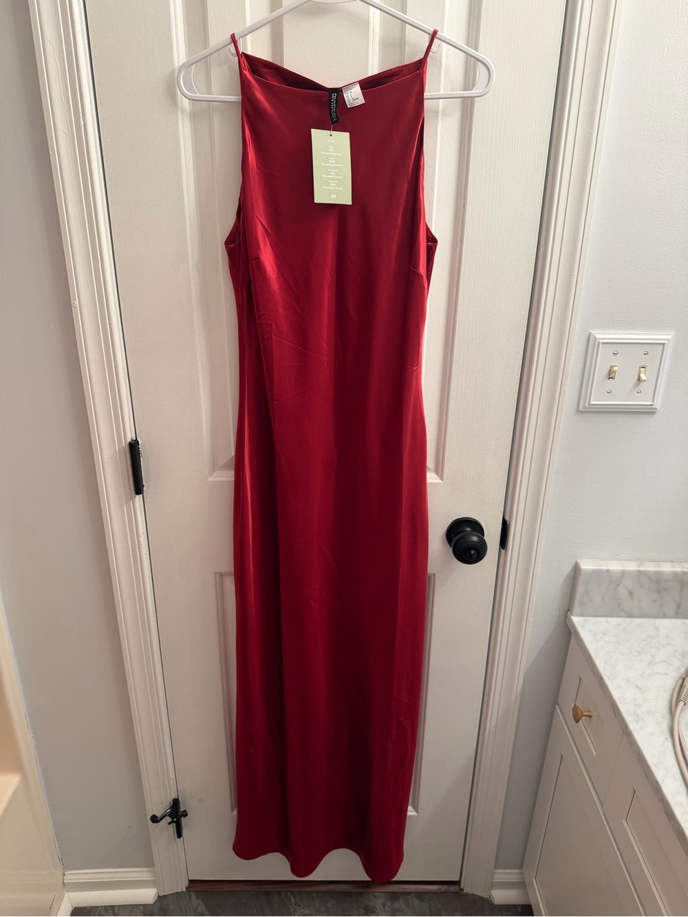 NWT H&M Satin Maxi Dress - Small
